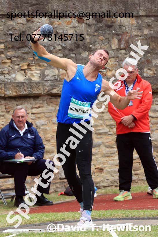 Decathlon Shot Putt, 2024 EAP International Combined events, Hewcham, Northumberland.  Photo: David T. Hewitson/Sports for All Pics